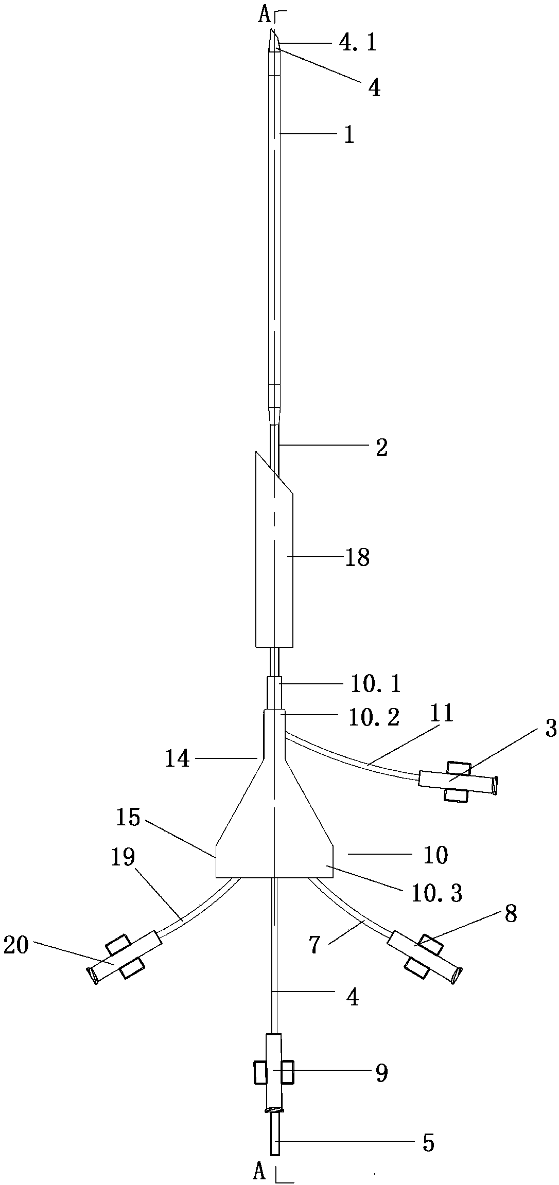 Visible puncture balloon device