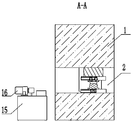 Novel 500-ton punch press oil-pressure die pad