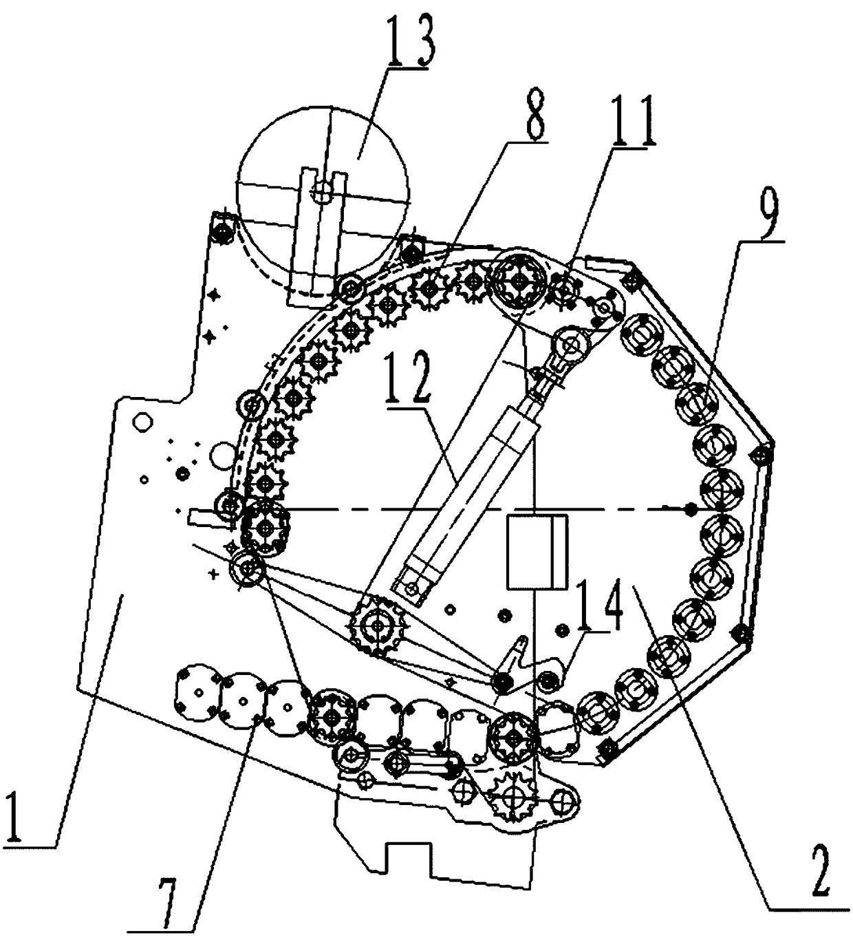 A vehicle-mounted automatic straw round baler