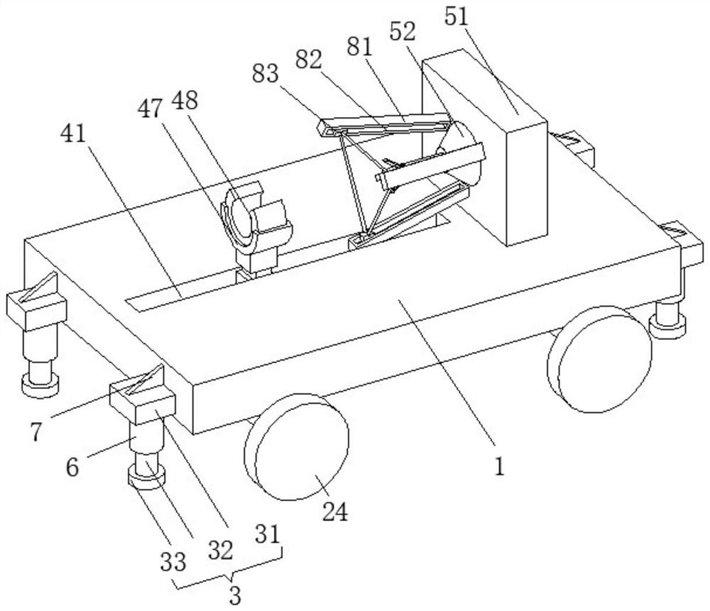 Buffer type glass steel pipe positioning mechanism