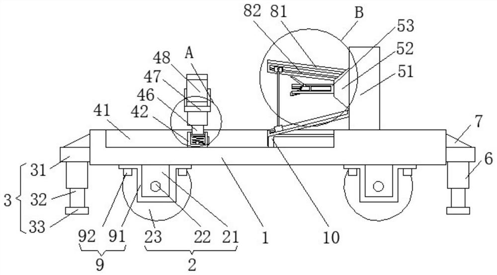 Buffer type glass steel pipe positioning mechanism