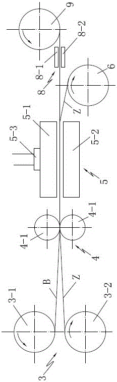 Printed chemical fiber fabric with concave-convex transfer printing and its preparation process equipment and preparation method