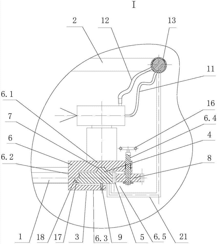 Spraying tool of long automobile interior trim part