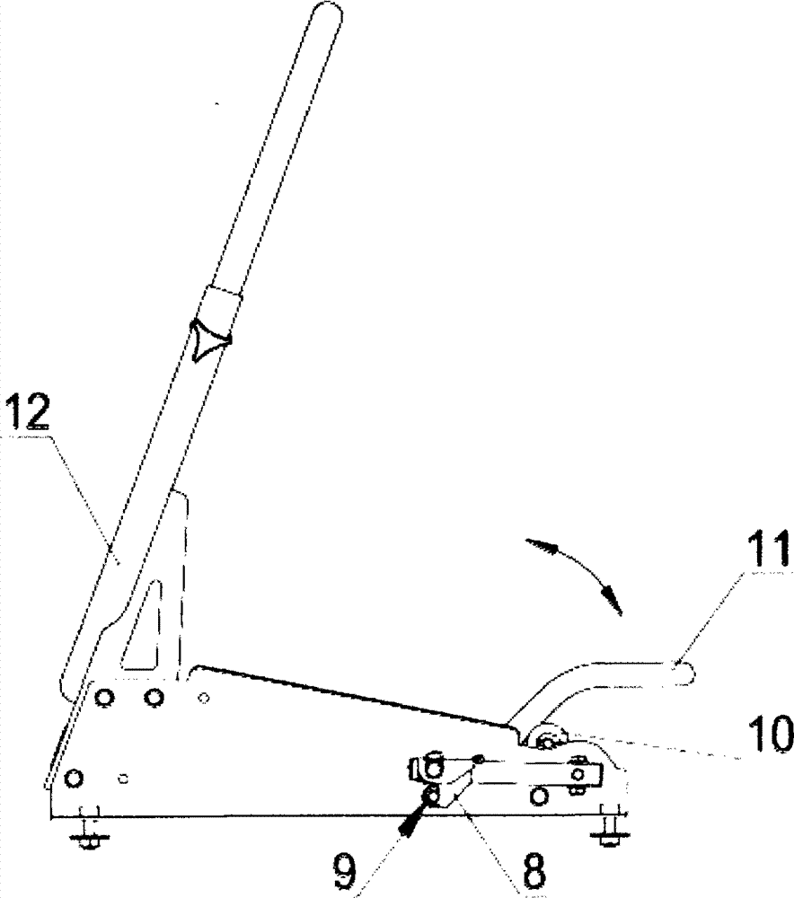 Self-locking motorcycle frame