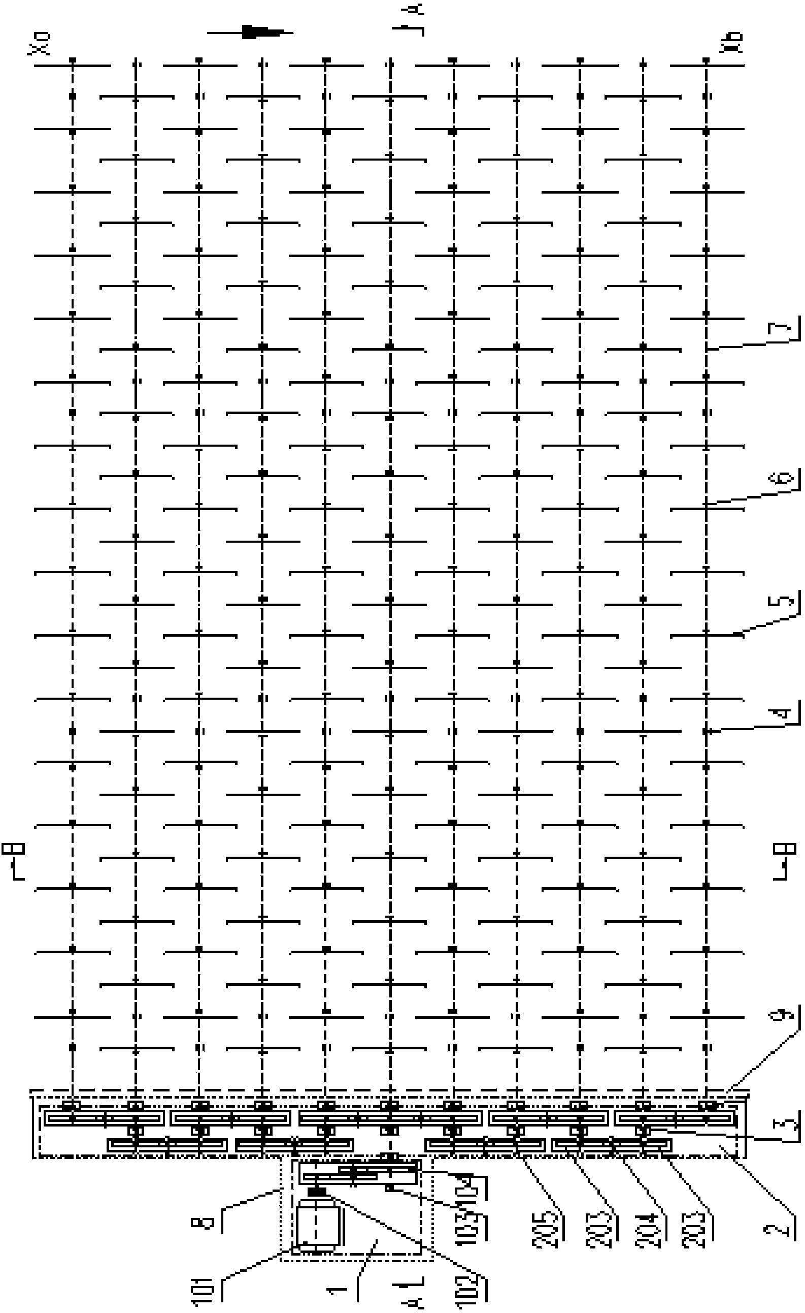 Billet turn-over cooling bed device