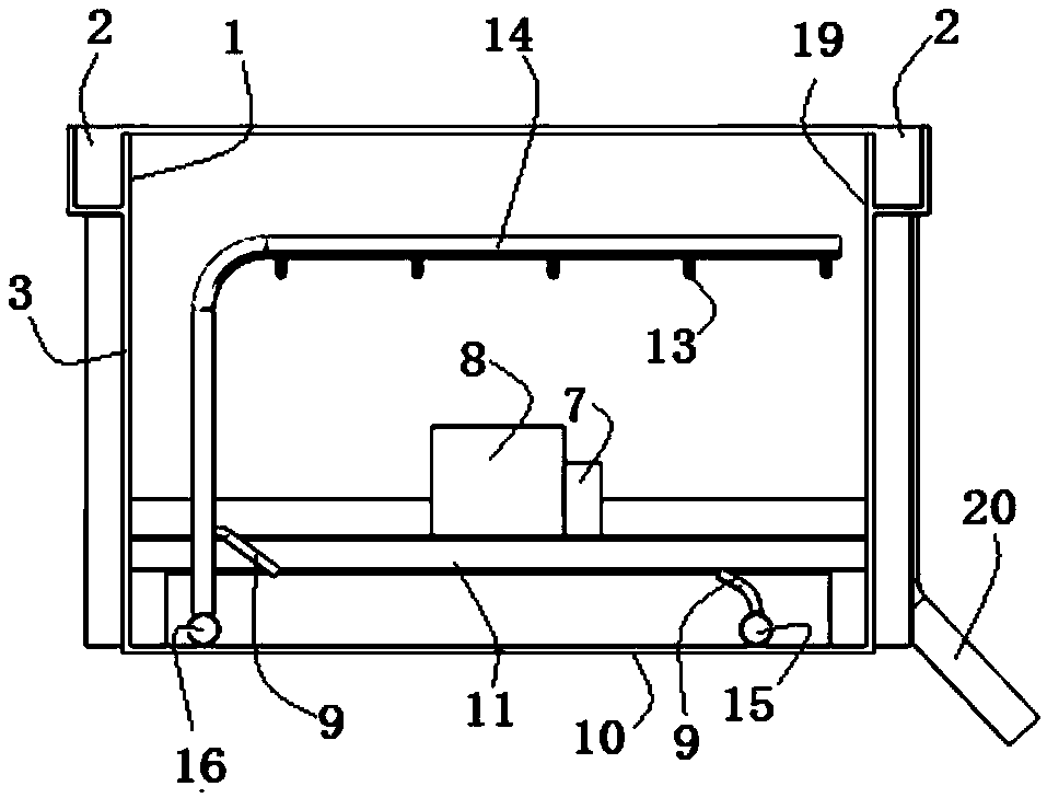 Online continuously cast billet surface strengthening quenching treatment equipment system and process