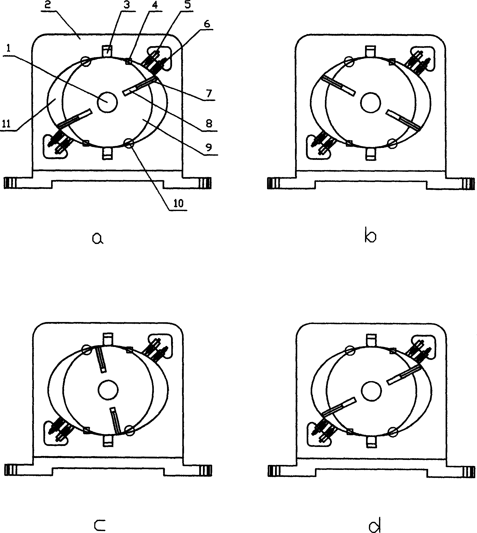 Wheel type rotor engine