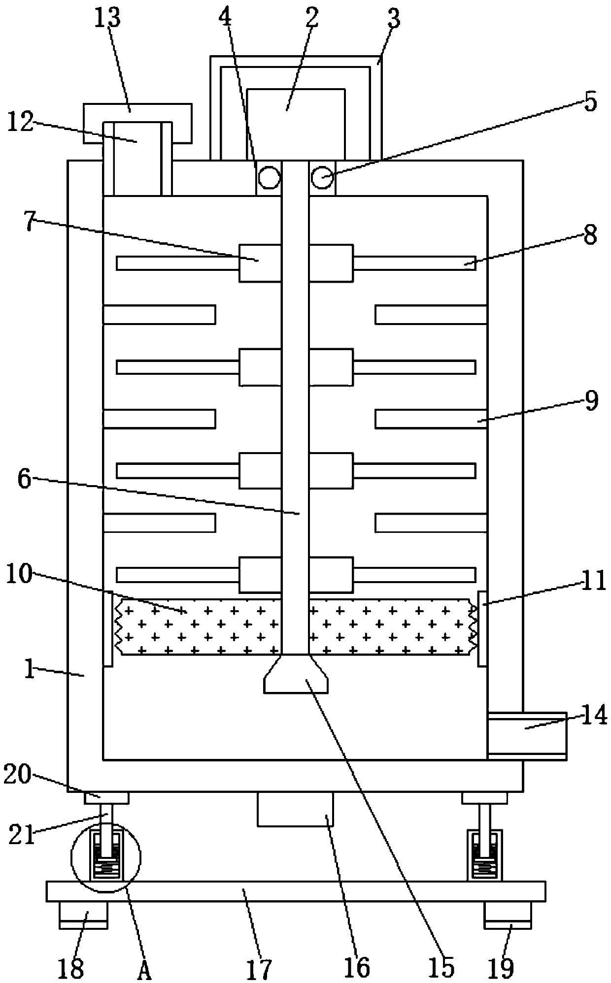 Feed additive raw material crushing device