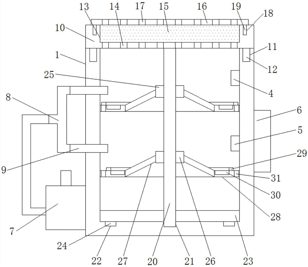 Artificial intelligence shoe cabinet convenient for demounting