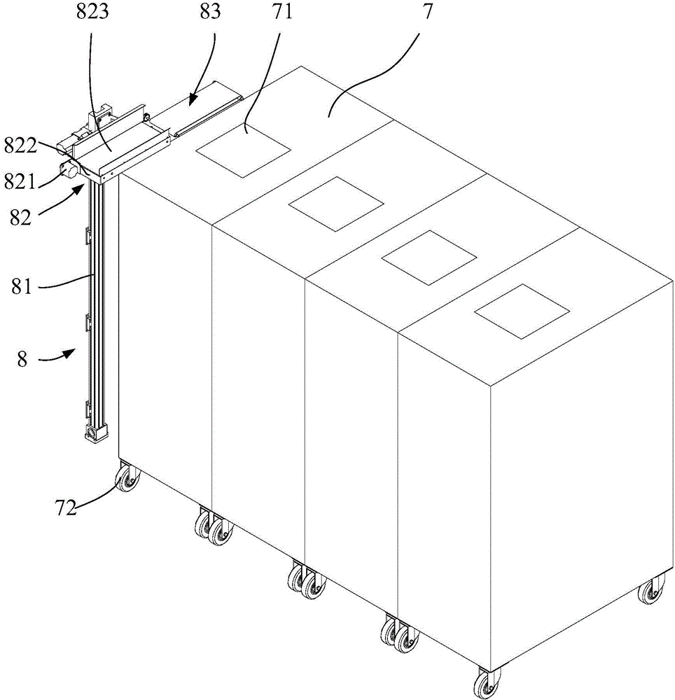 Magic cube multi-column vertical rotary cabinet