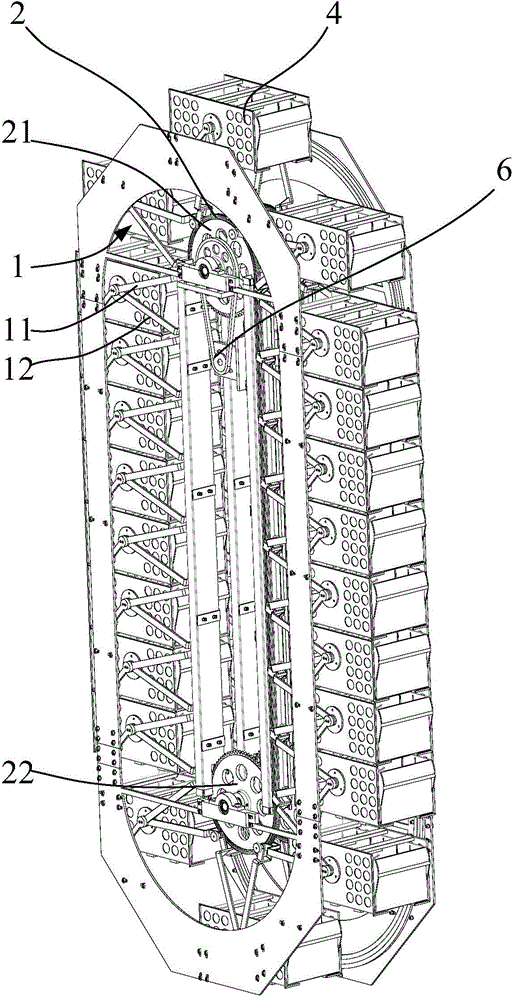 Magic cube multi-column vertical rotary cabinet