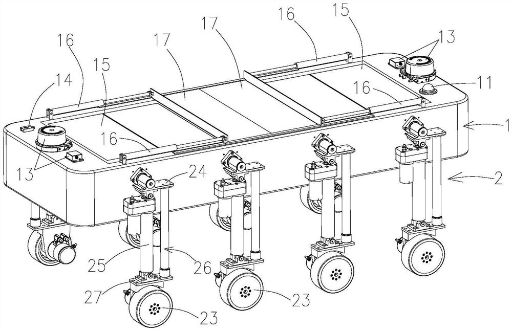 AGV with unmanned aerial vehicle maintenance function and mobile base maintenance method of unmanned aerial vehicle