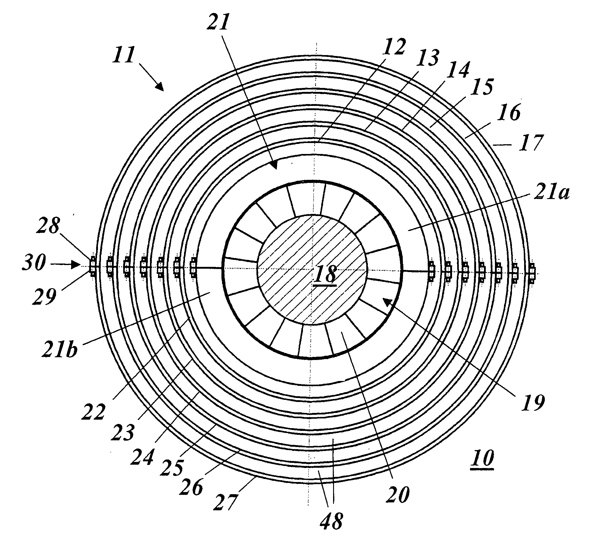 Steam turbine and method for the production of such a steam turbine