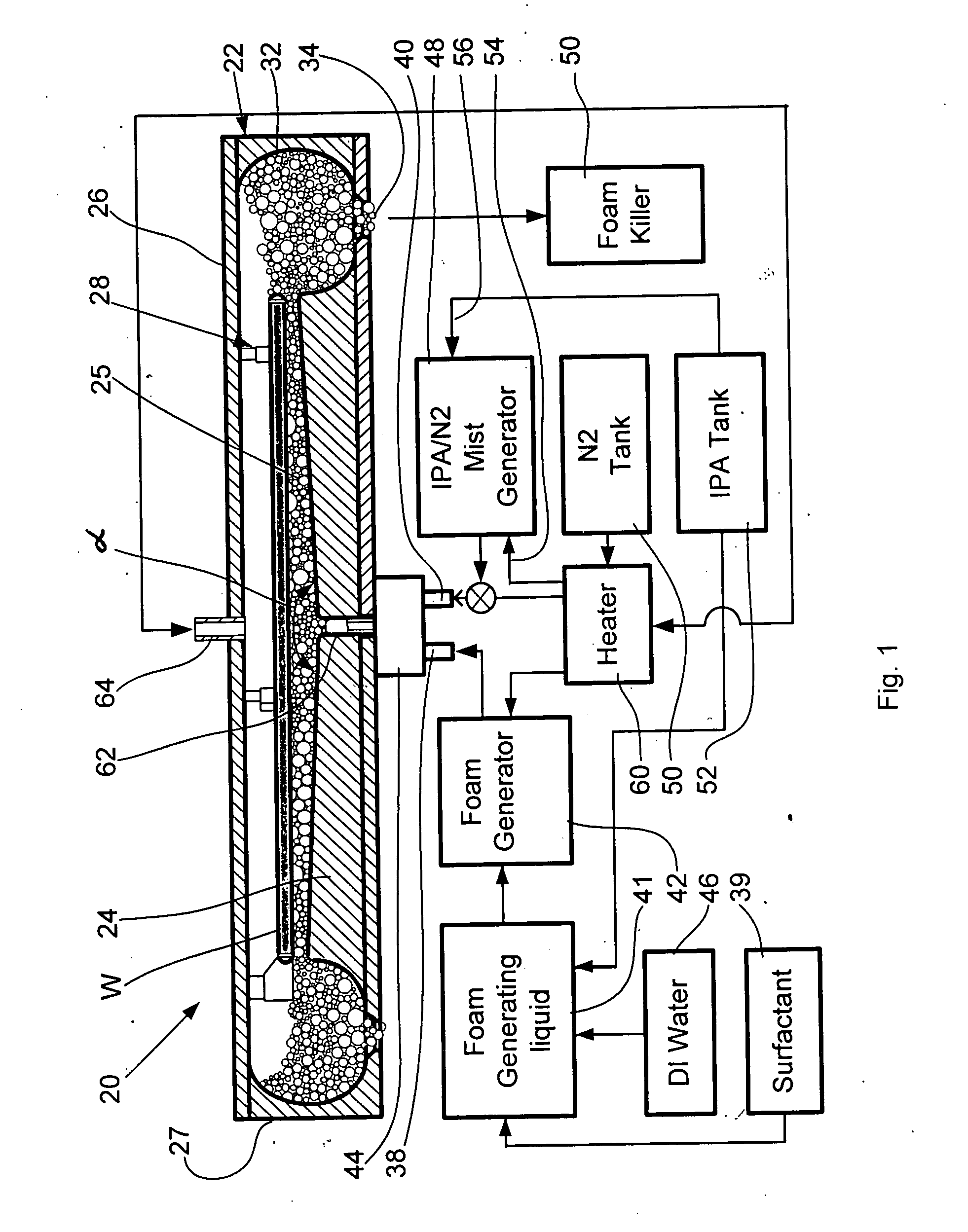 Method and apparatus for foam-assisted wafer cleaning