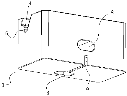 A mobile phone charging bracket