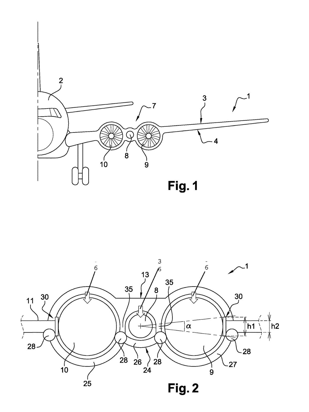 Propulsive wing of an aircraft