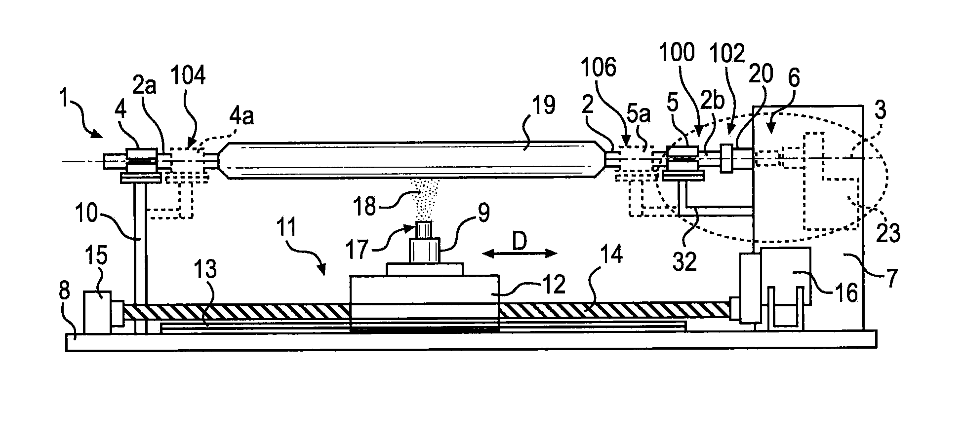 Apparatus and method for chemical deposition on a rod member in an optical fibre manufacturing process