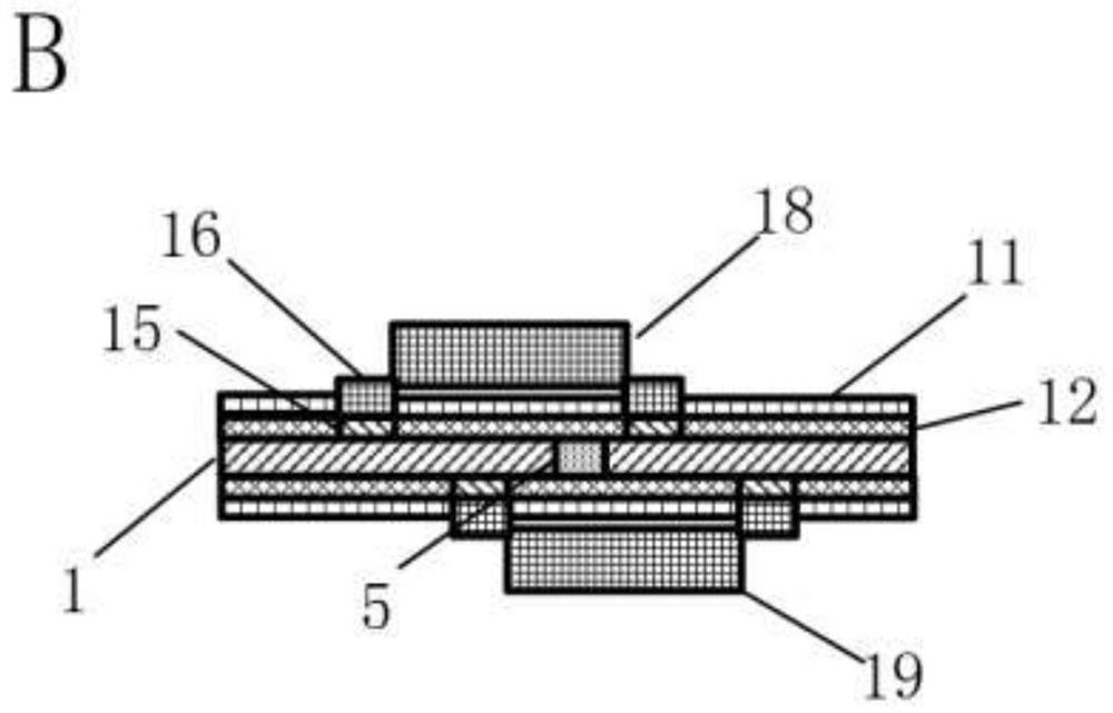 Active dot matrix flexible electrode paste device