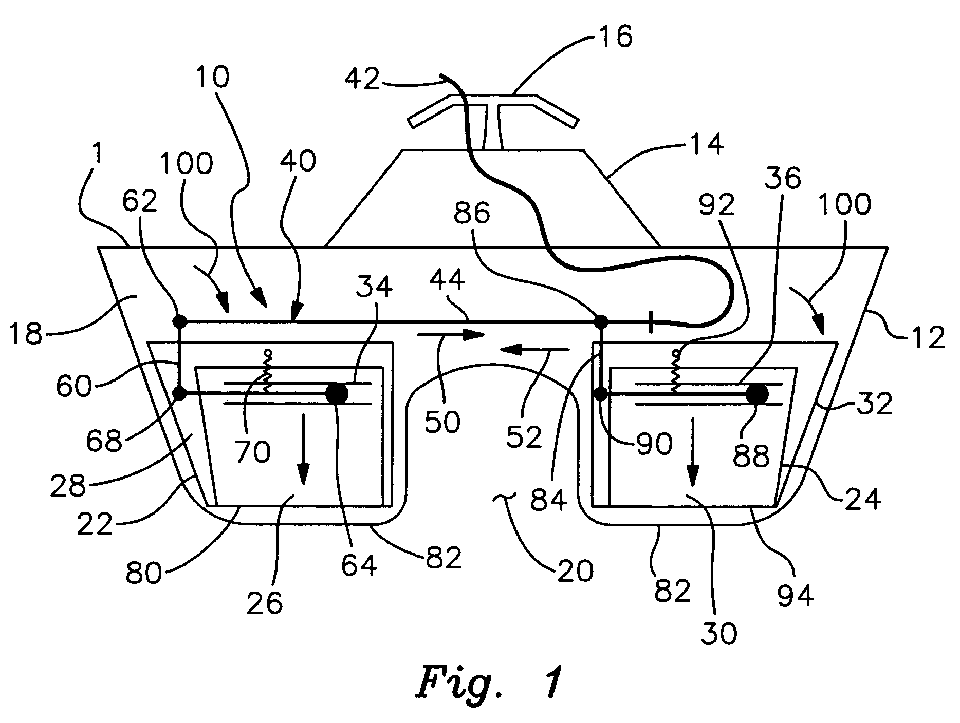 Braking system for a personal watercraft