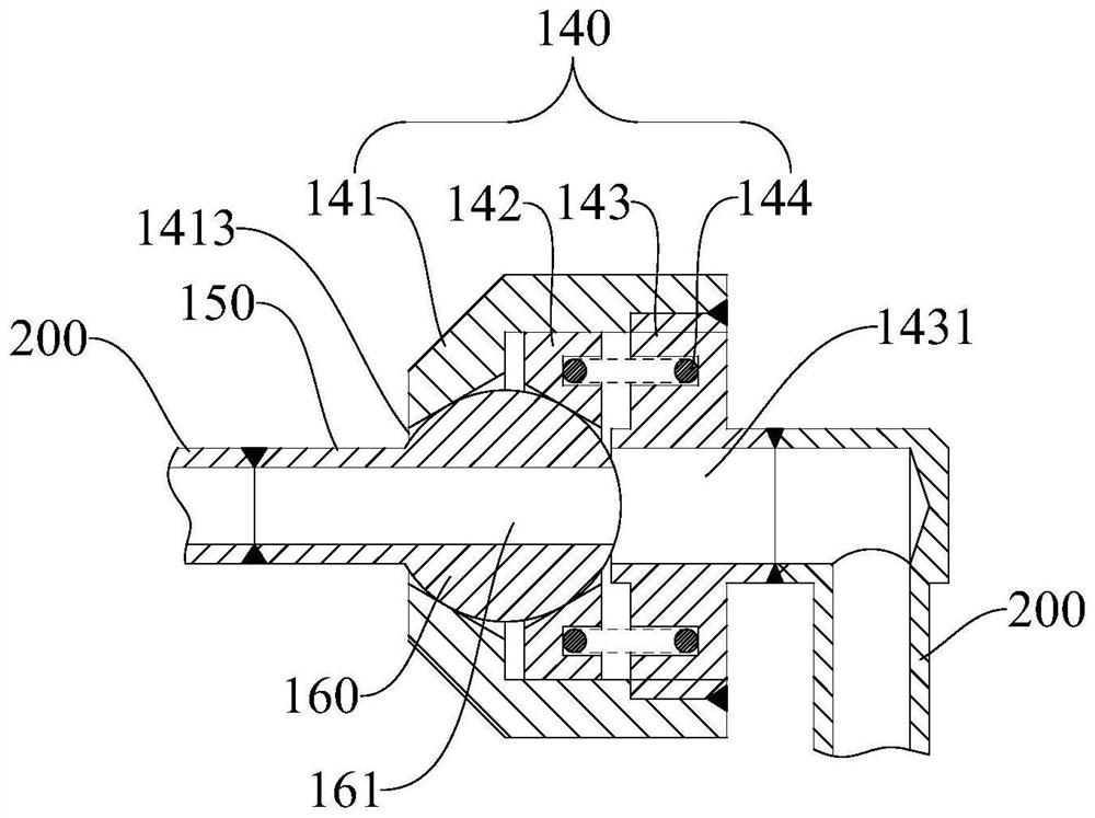 Pipe assembly, performance measuring method thereof and control rod water pressure driving system