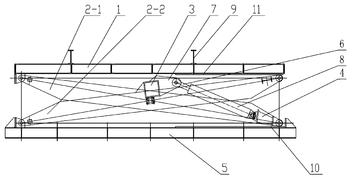 Hydraulic lifting platform for window cleaning machine