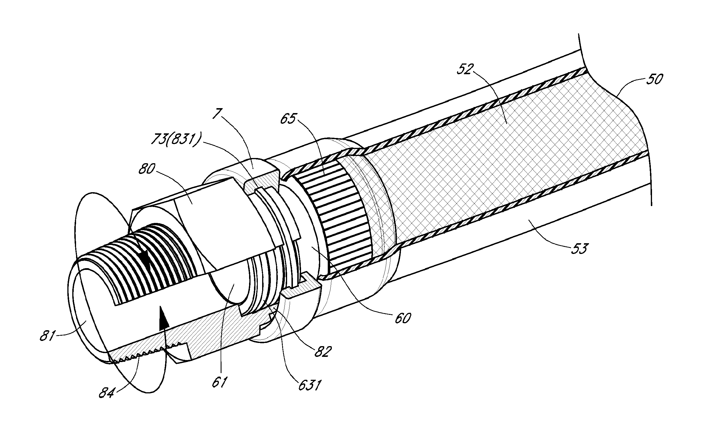 Gas tube structure