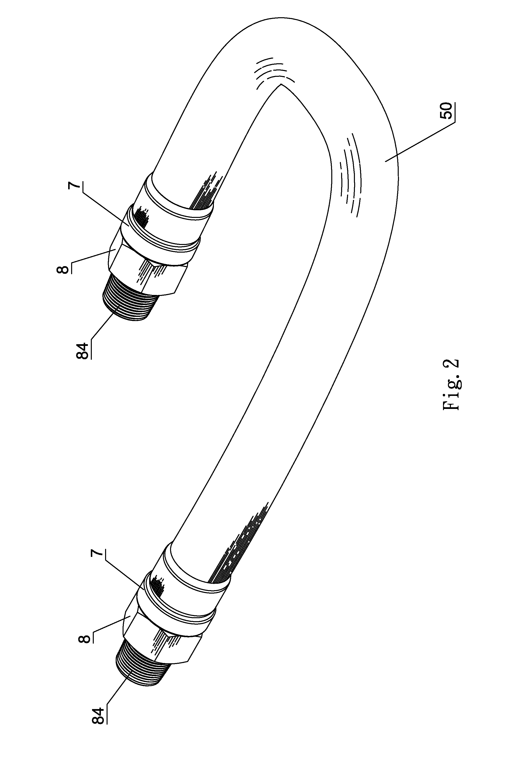 Gas tube structure