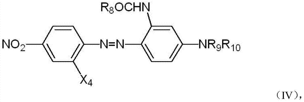 Printing disperse black azo dye mixture and preparation method thereof