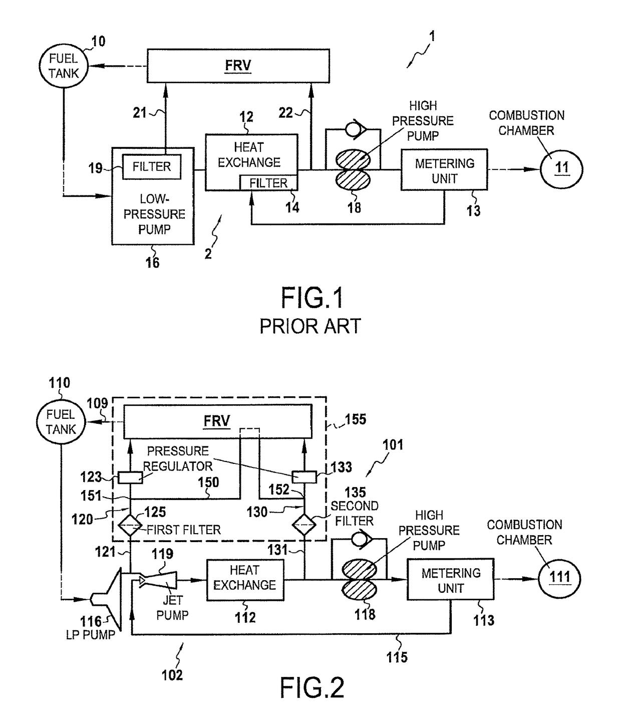 Fuel circuit of a turbine engine