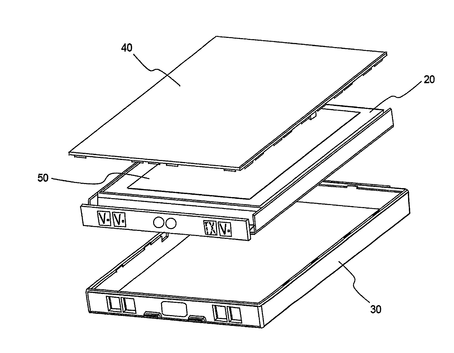 Battery pack of large capacity