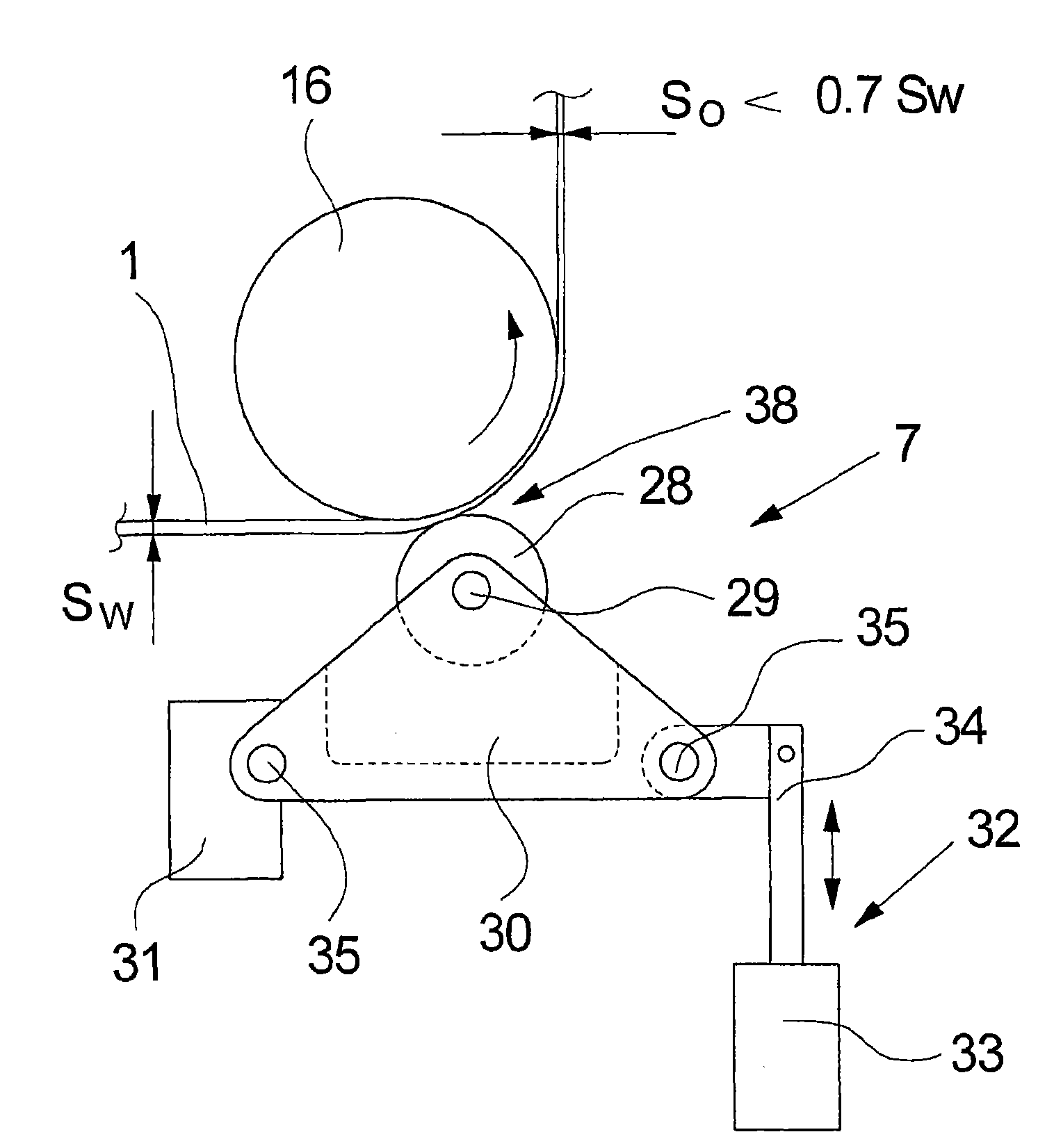 Method and device for treating a fibre cable