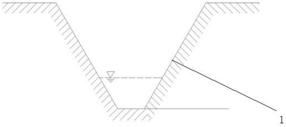 A saline-alkali land ecological drainage ditch structure and its rapid construction method