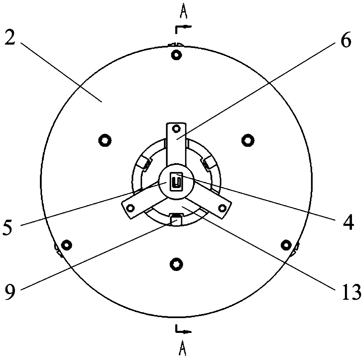 A mems microstructure three-axis excitation device driven by piezoelectric ceramics