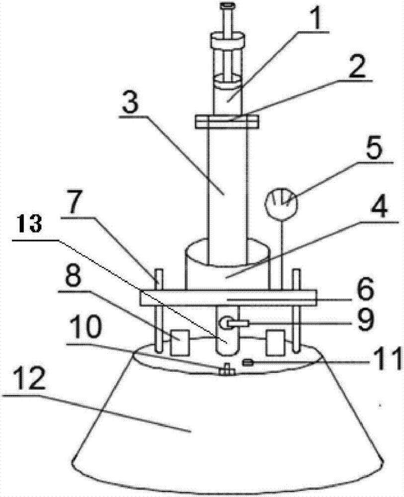 Test device for water flowing on pavement under action of tires