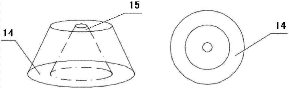 Test device for water flowing on pavement under action of tires