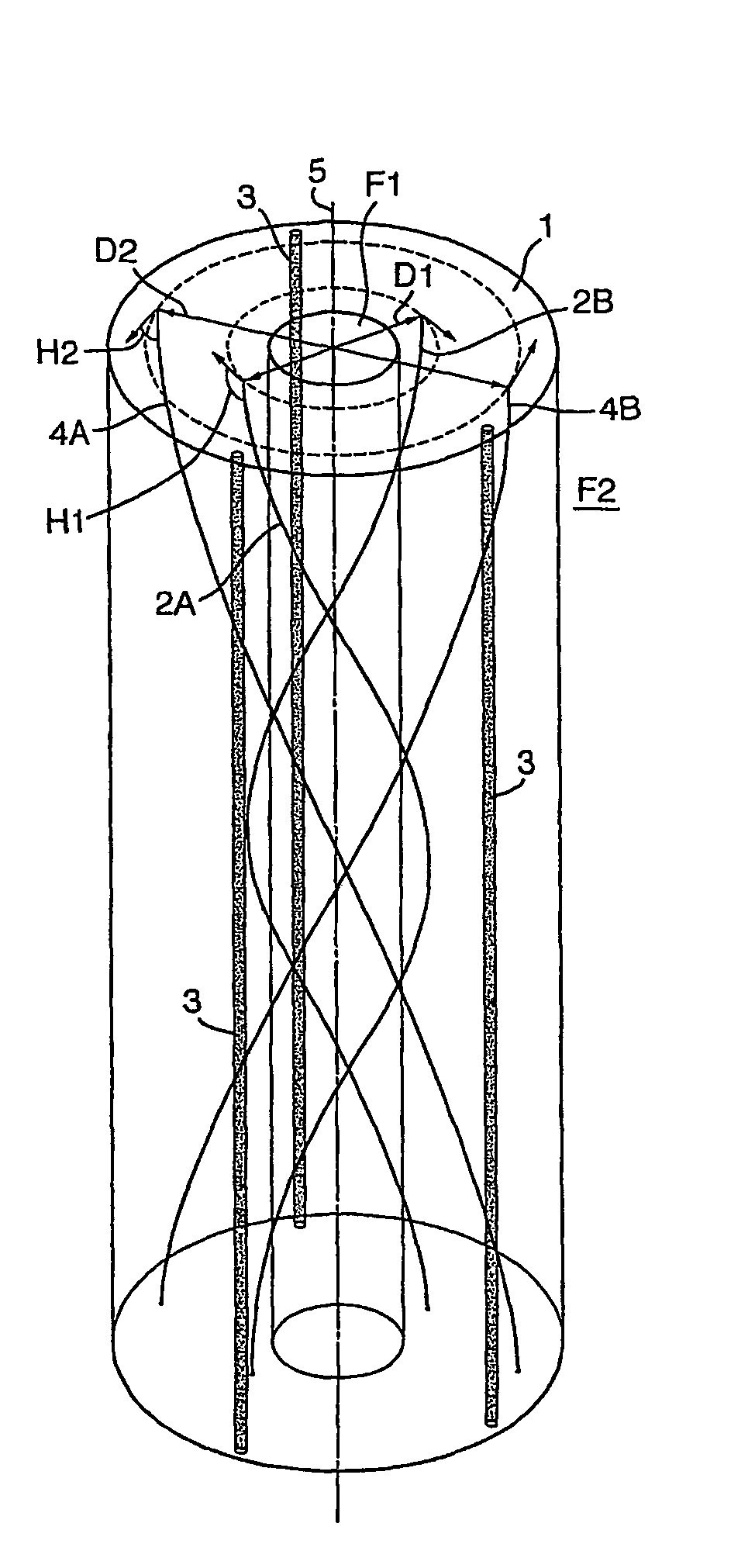 Coiled optical fiber assembly for measuring pressure and/or other physical data