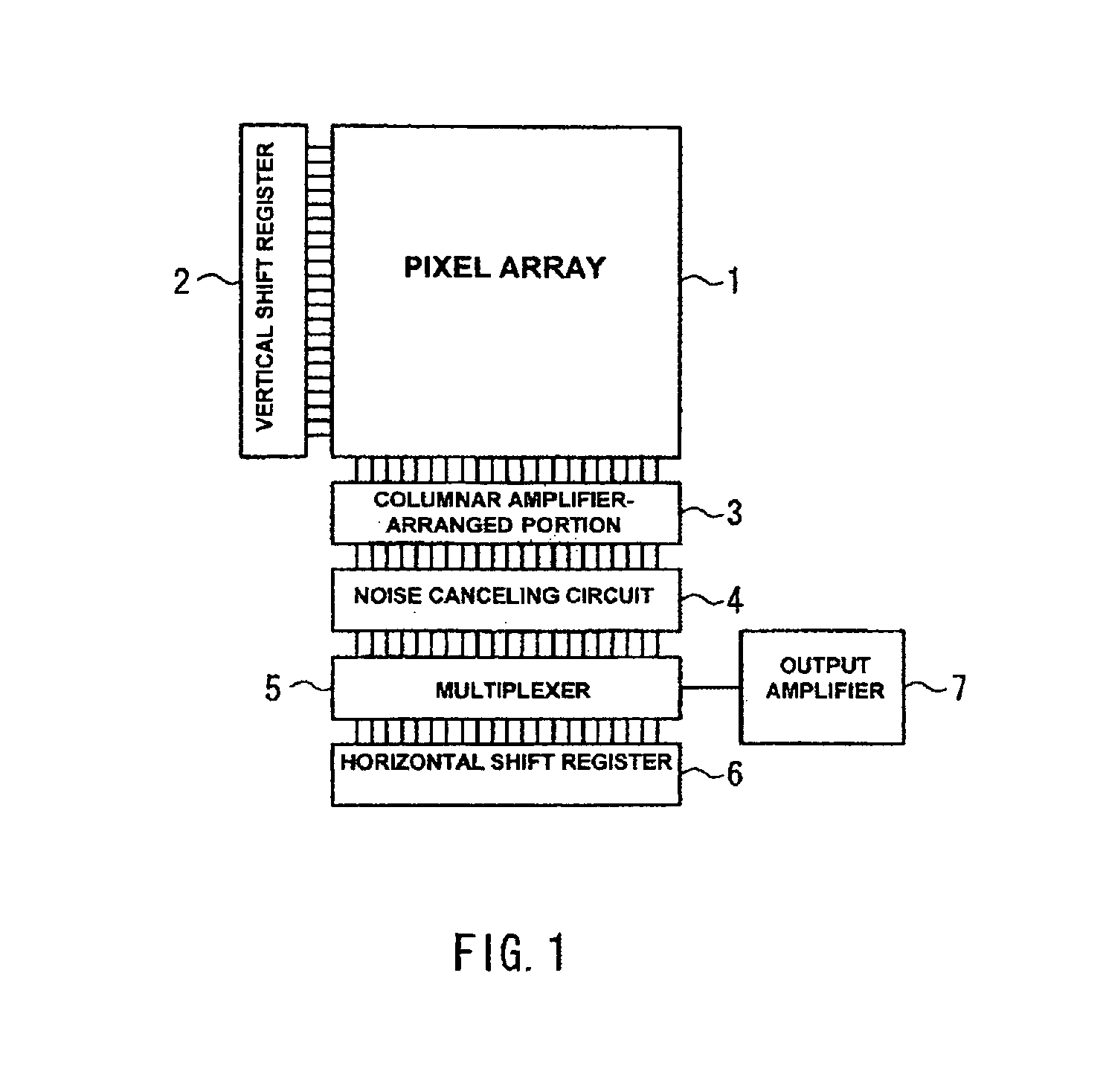 Solid-state imaging device with column amplifier