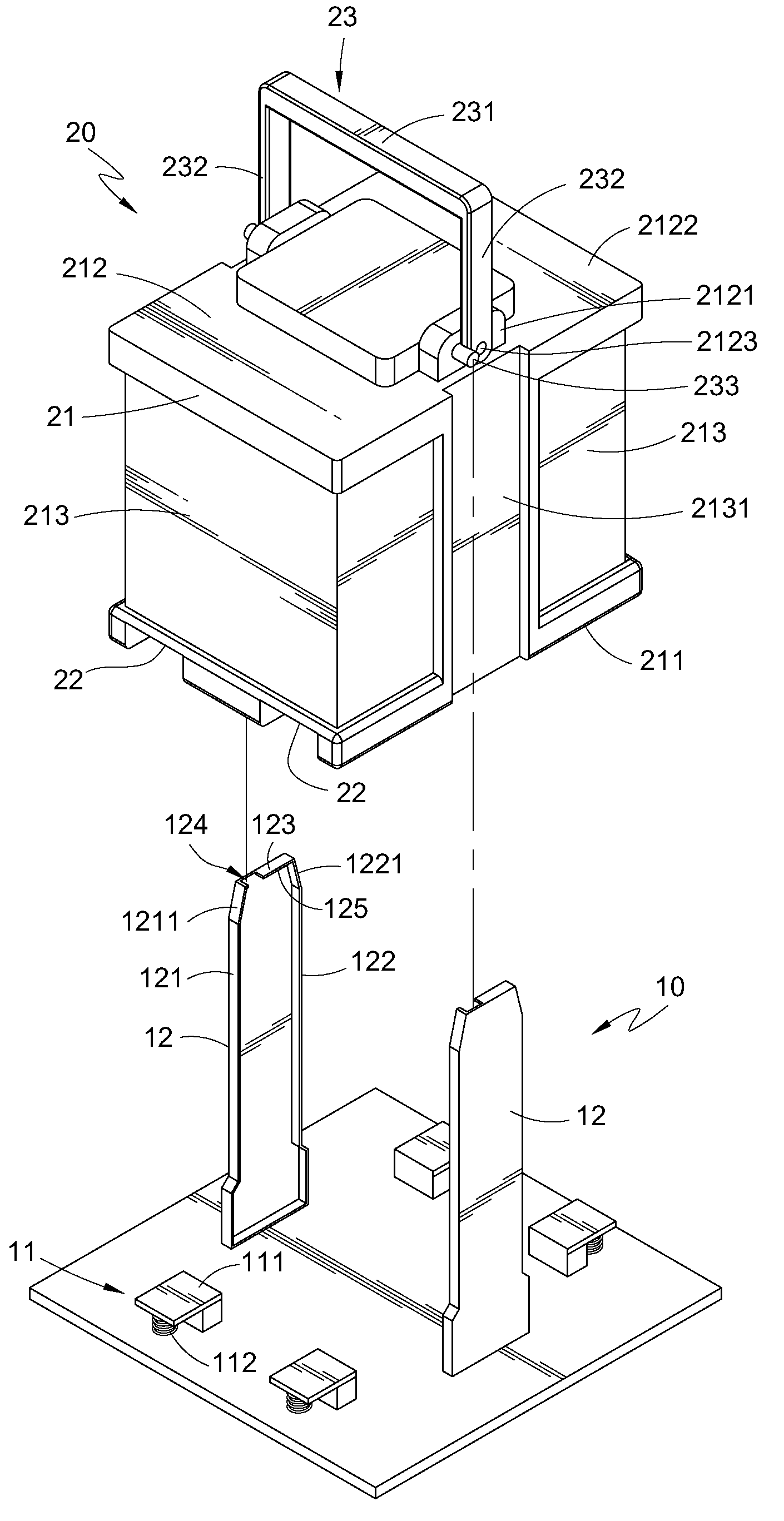 Rapid exchange battery construction