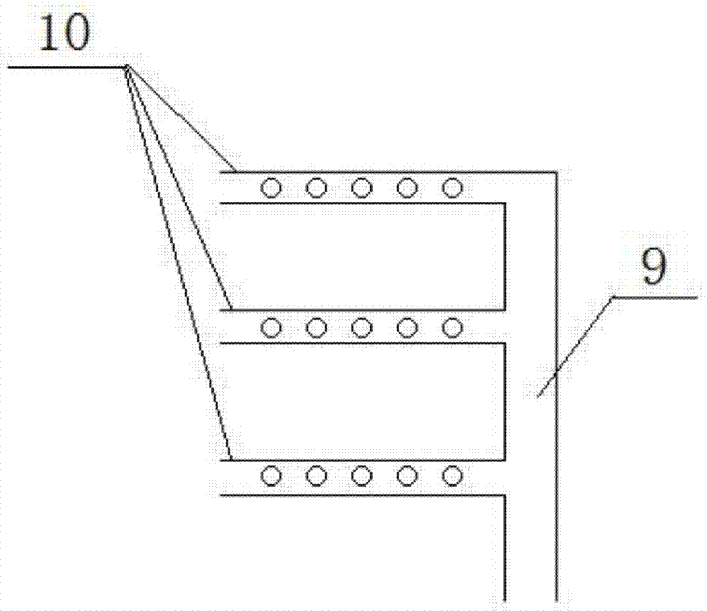 A device for photocatalytic advanced treatment of wastewater