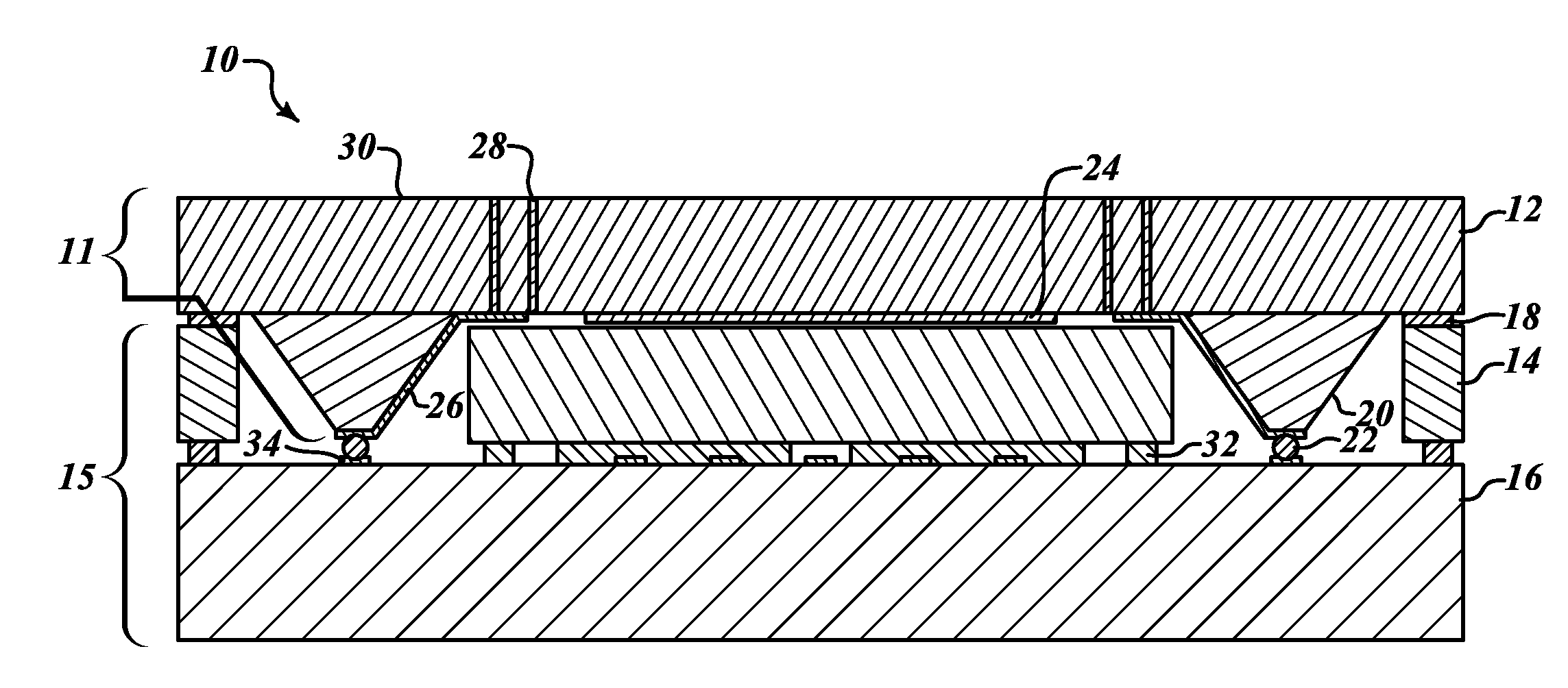 Systems and methods for implementing a wafer level hermetic interface chip