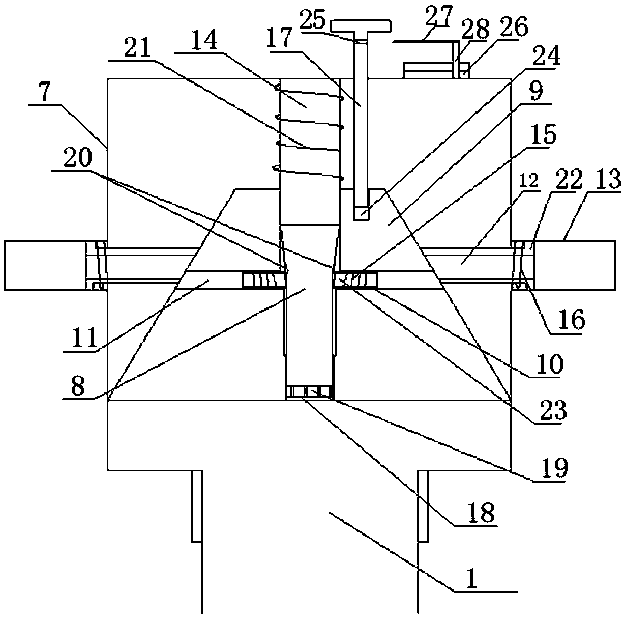 Internal and external drainage tube for advanced liver cancer