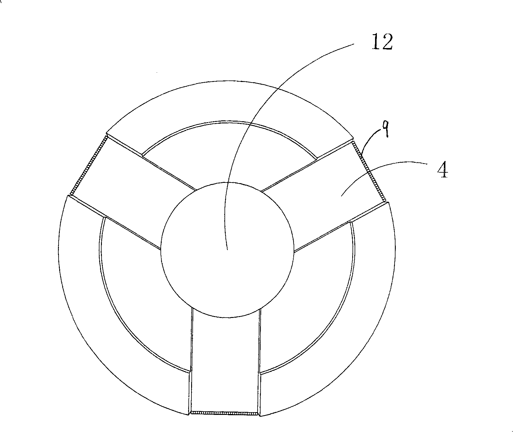 Rigid drainage pile and construction method thereof