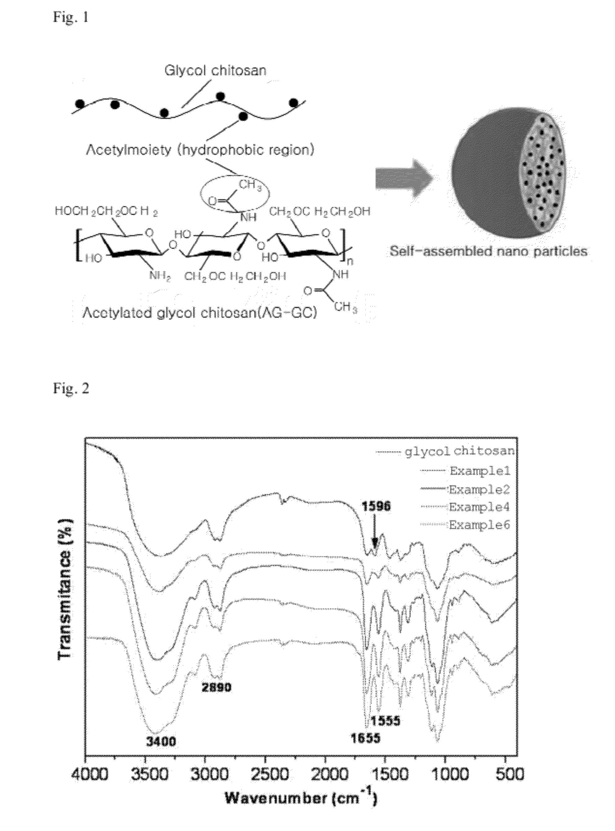 Glycol chitosan derivative, preparation method thereof and drug delivery system comprising the same