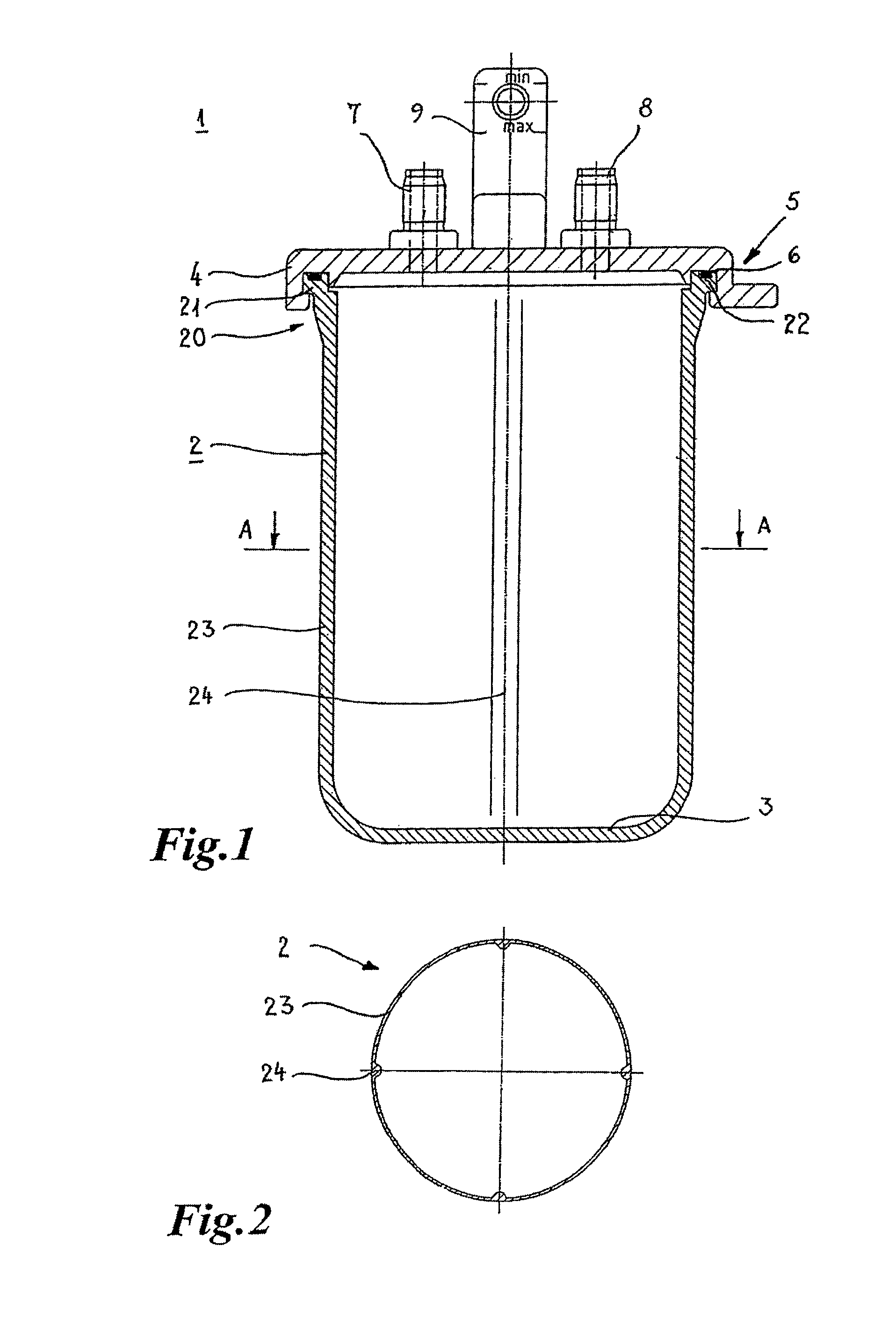 Pre-evacuatable or pre-evacuated container for medical purposes