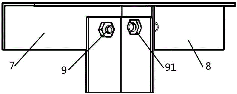 Hollow type combination beam for quick construction and construction method