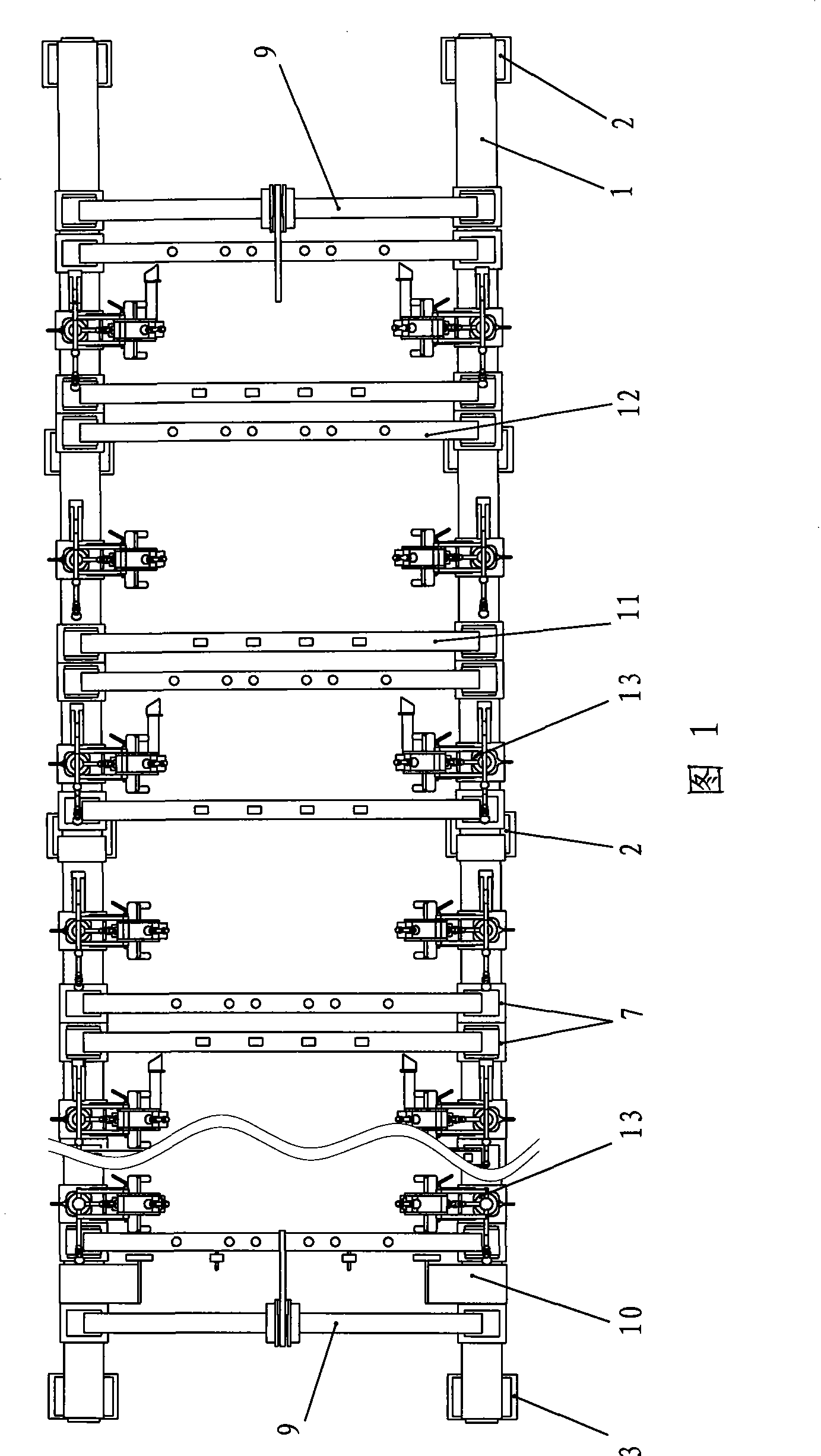 High speed motor train unit roof assembly-welding device