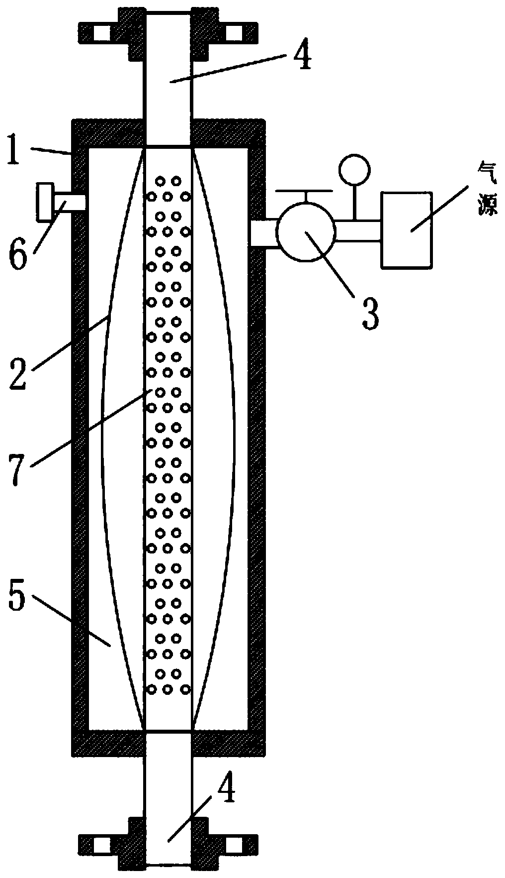 Food high pressure pump pulsation reduction device