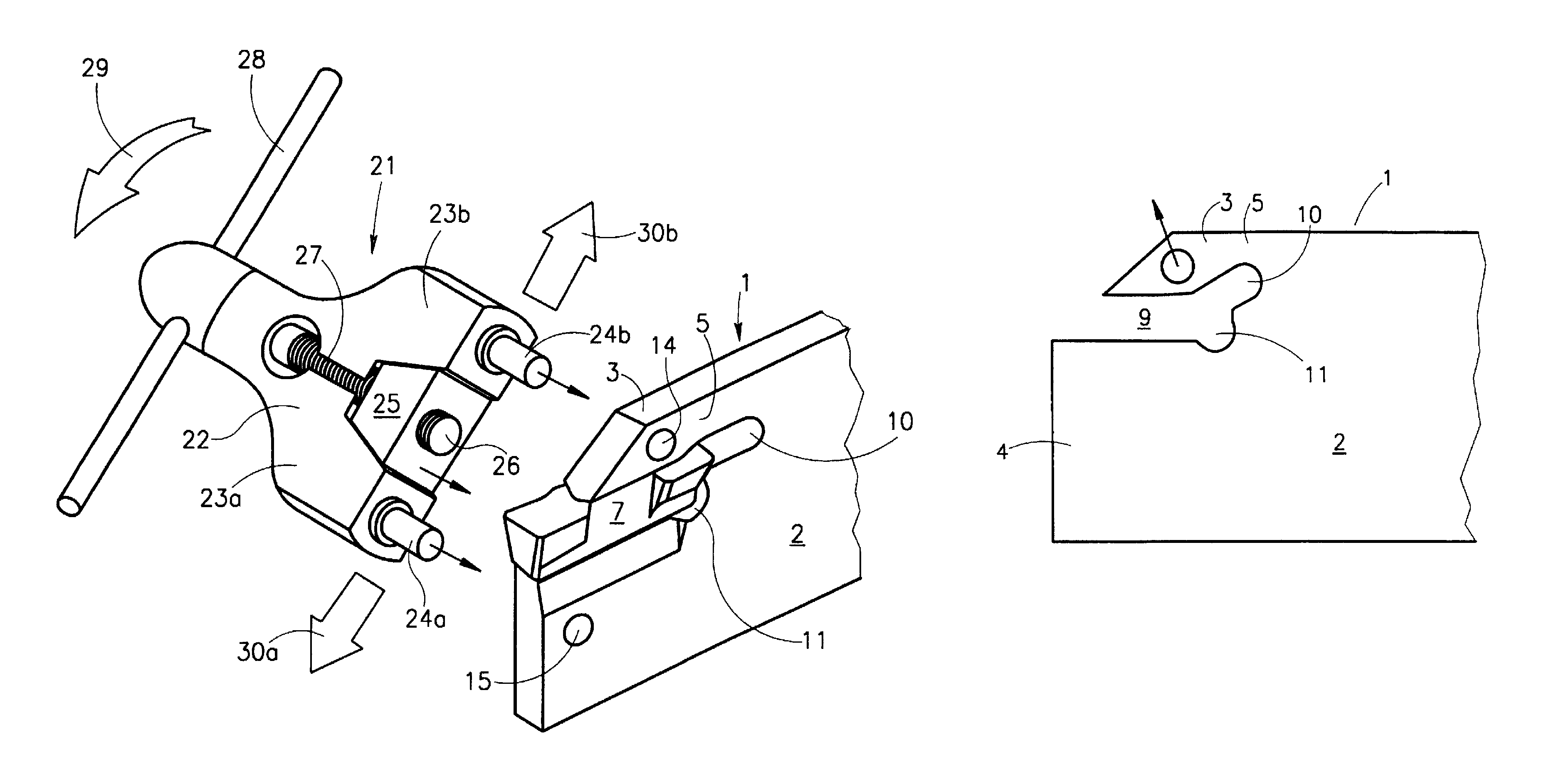 Clamping device for a cutting insert