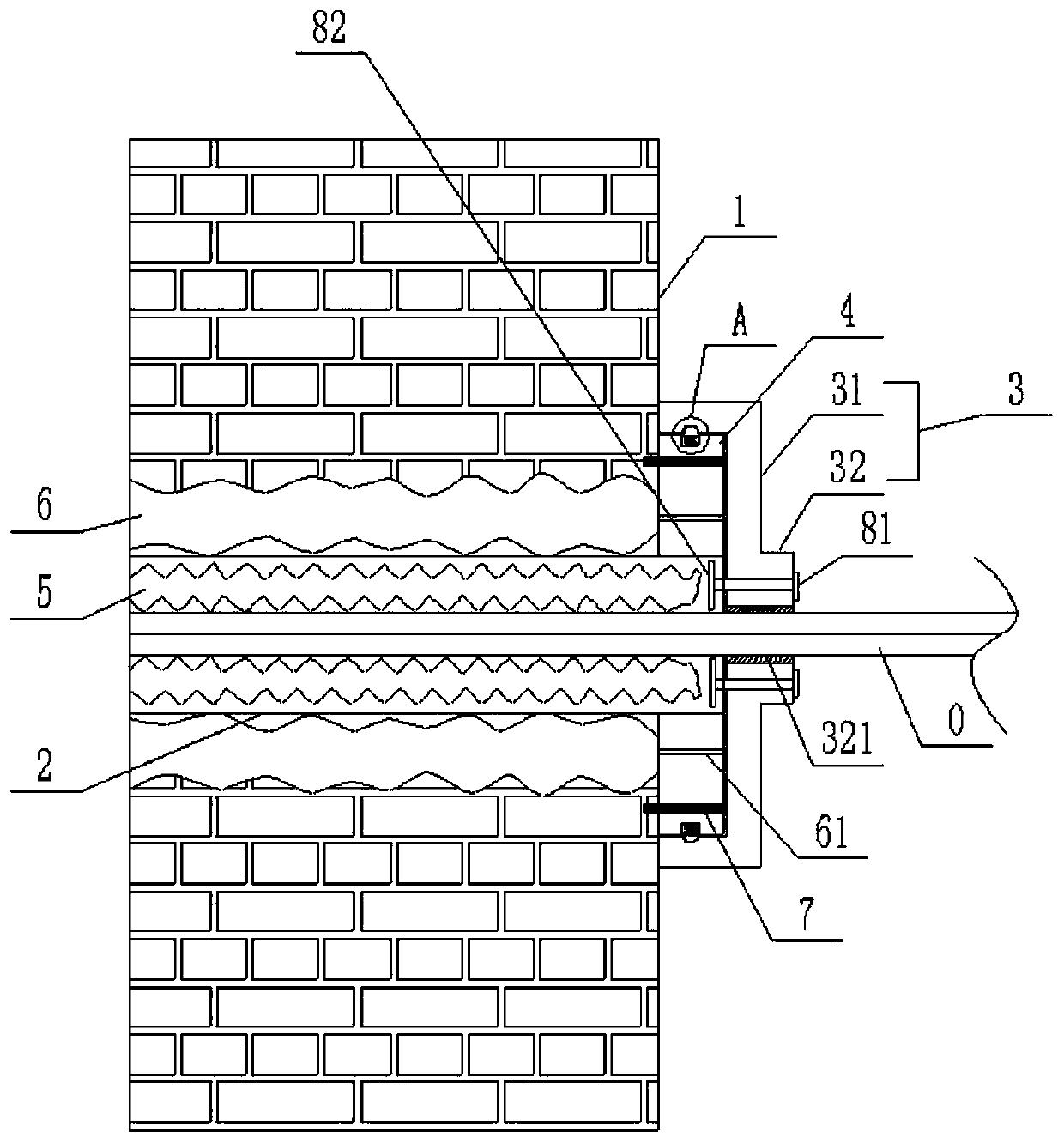 A wall cable plug