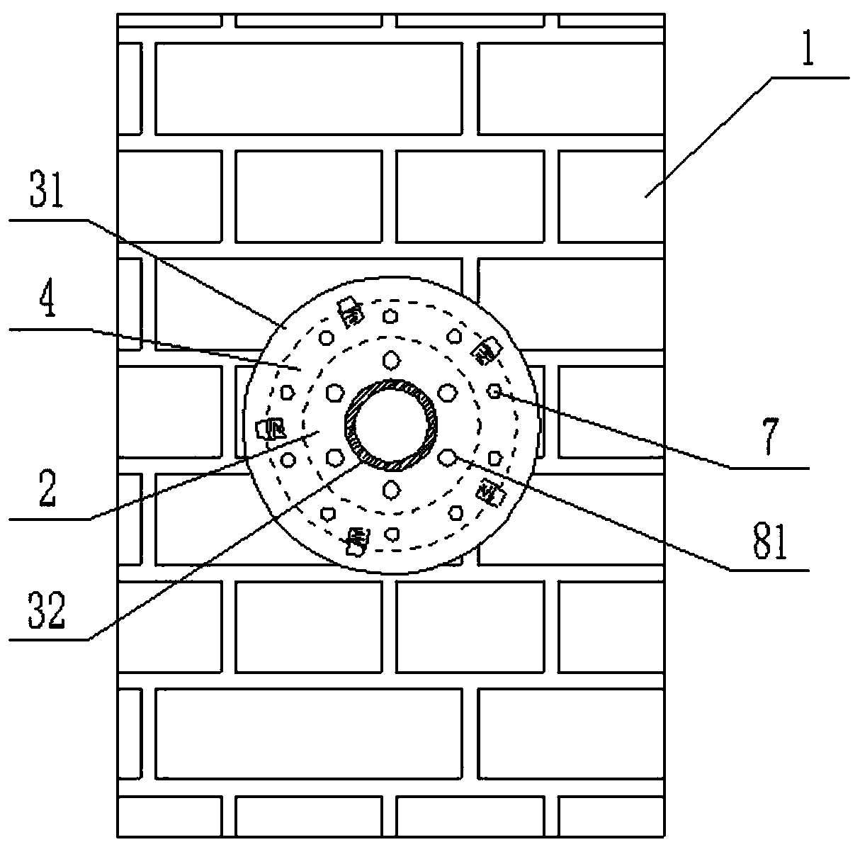 A wall cable plug